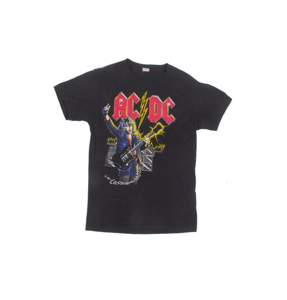 Vintage 80s T-Shirt - Vintage ACDC T-Shirt - 80s A