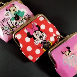 Minnie Mouse Makeup Bag, Small Minnie Inspired Canvas Bag, Girls  Personalized Gift, Bridesmaid Gifts, Disney Wedding 