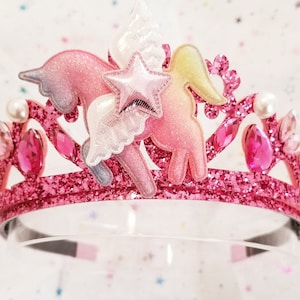 Unicorn Crown, Party Crown, Unicorn Headband, Princess Tiara, Unicorn Tiara, Birthday Crown, Crown Headband, Princess Crown