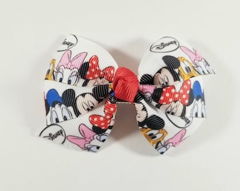Arco de cinta de Disney, arco de amigos de Disney, arco de Disney, Mickey Mouse, arco de Minnie Mouse, arco de niñas, arco de bebé, accesorios para el cabello