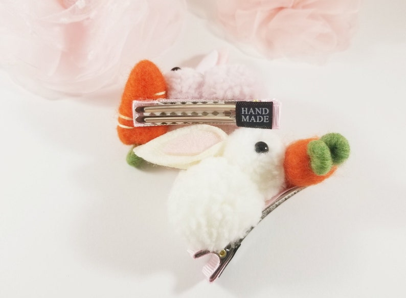 Bunny Hair Clip Rabbit Hair Clip Easter Bunny Clip Rabbit Etsy