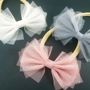 Six Stories Tulle Bow Hair Clip