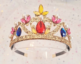 Diadèmes Princesse Pour Filles – Lot De 2 (rose Et Mauve) | Alliage Léger, 11,7 Cm | Pour Fête, Photo, Cadeau
