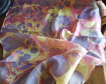 Colorful Oblong Silk Scarf