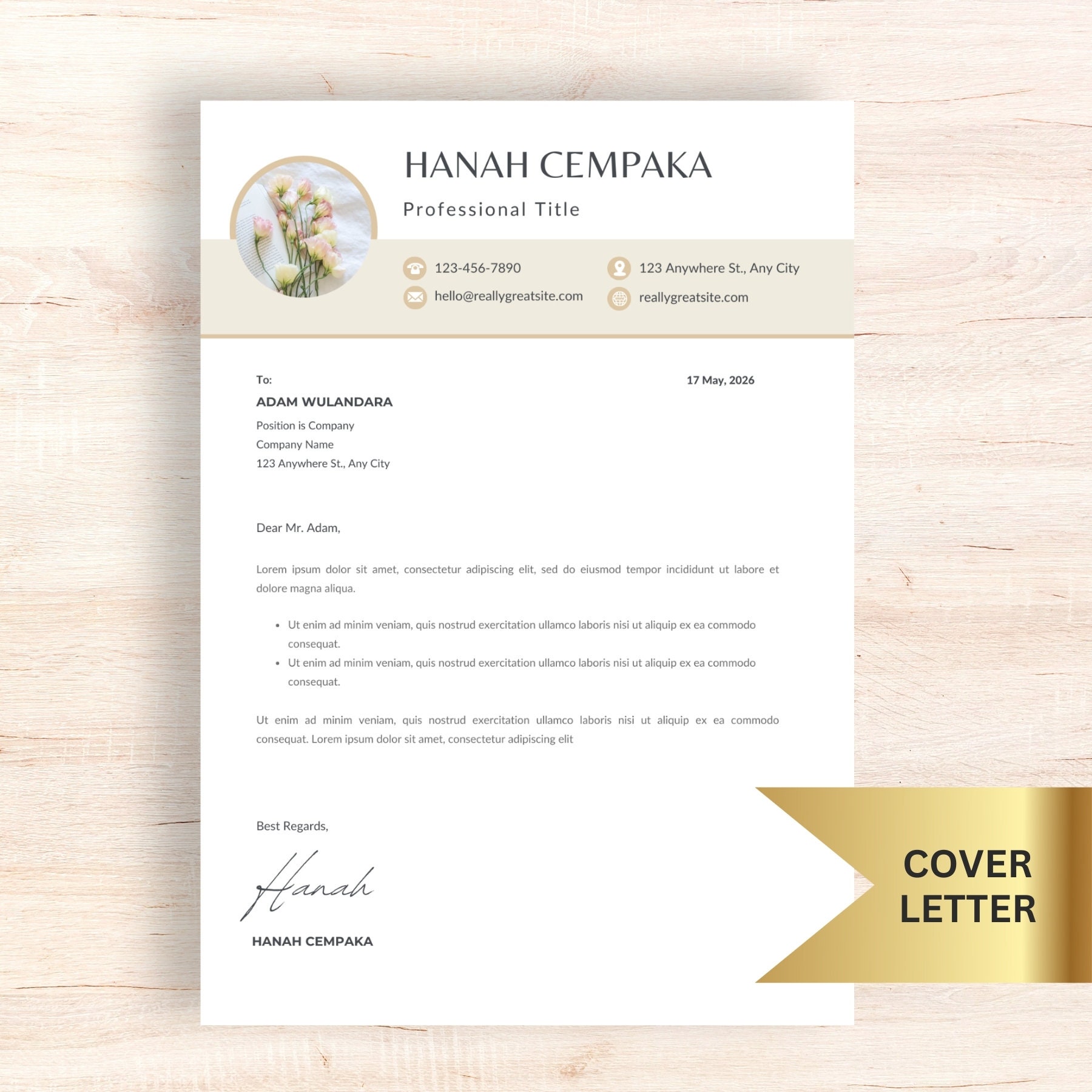 Resume Template CV Template Professional - Il Fullxfull.5821656602 B6qj 