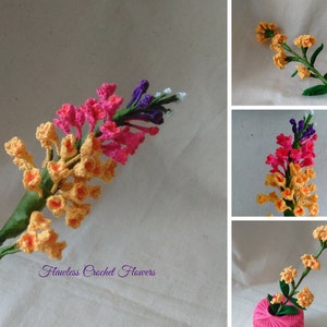 Summer Lilacs Crochet Flower, Crochet Flower Patterns, Butterfly Bush