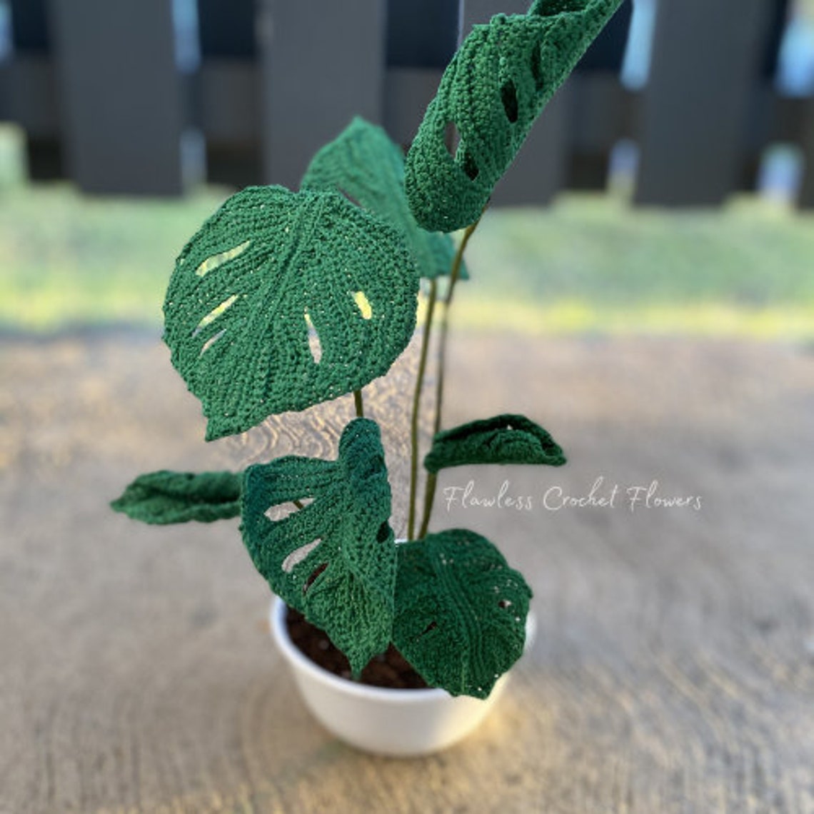 Crochet Swiss Cheese Monstera Pattern Monstera Crochet Etsy