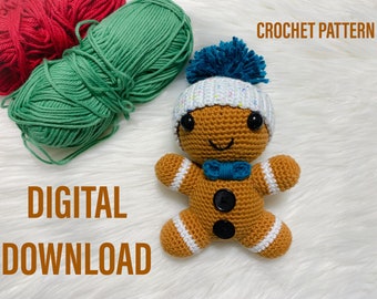 PATTERN Gingerbread Man Crochet Pattern