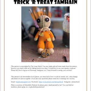 PATTERN Trick ‘R Treat Samhain Crochet Pattern