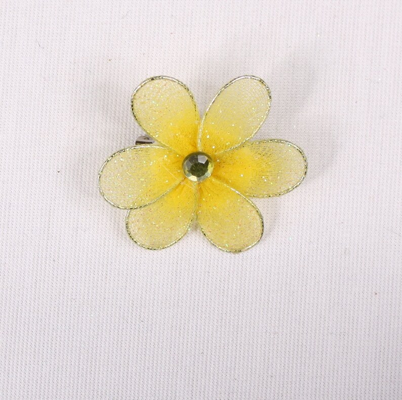 4 pin 35mm, yellow polyester/metal 9223 image 1