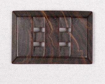 2 47x30mm, polyester, Brown belt buckles (3309)