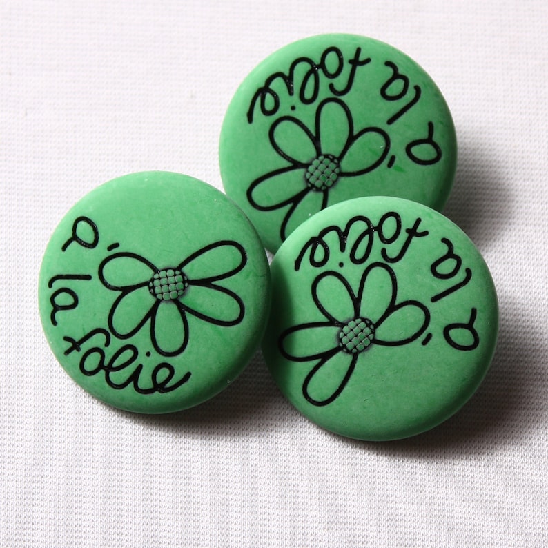 nylon red 31mm green 6791 madness Buttons Rod