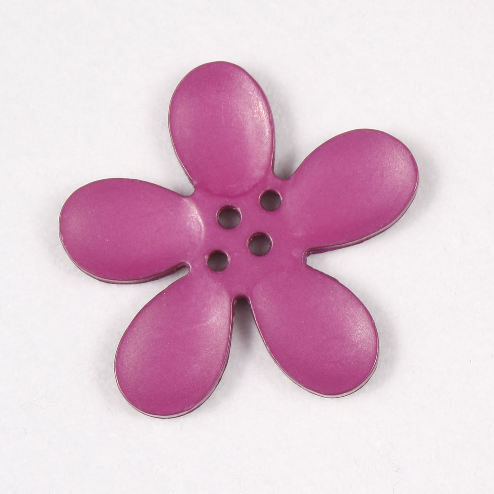 6 Flowershaped Buttons 40mm Nylon 4 Holes 9 Colors Etsy