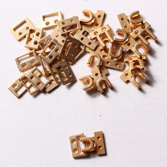 10 decorative fasteners 20x15mm metal gold belt buckle Etsy