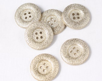 2 buttons, 4 holes, 38mm, gold color, plastic with metallic effect (60757-ST)