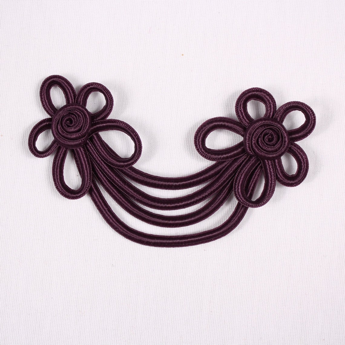 2 decorative fasteners 130x65mm radiates mauve 9544 Etsy