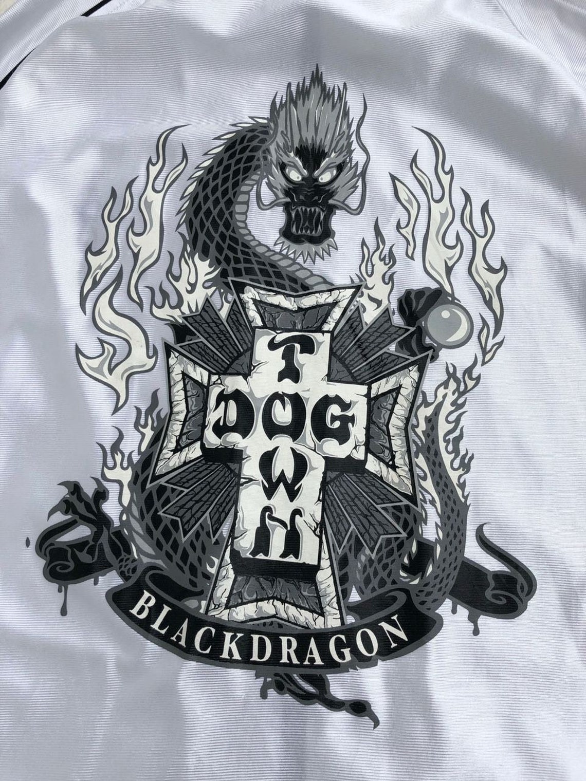 Vintage Dogtown Black Dragon Zipper Jacket Skate Streetwear Etsy