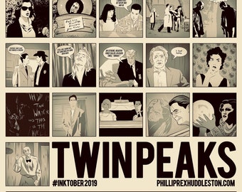 Twin Peaks Inktober 2019 Print