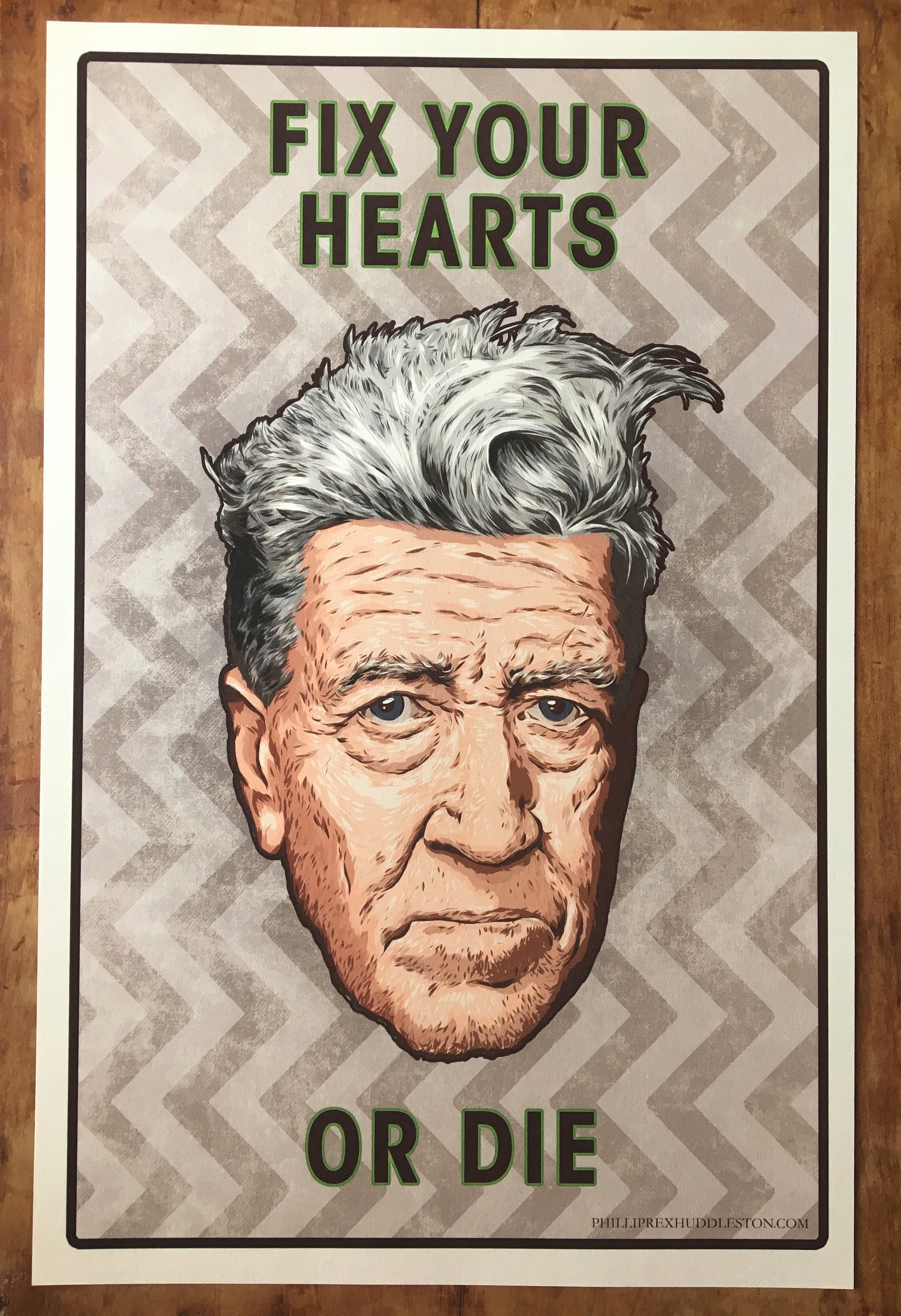 Fix Your Hearts or Die David Lynch Print Etsy