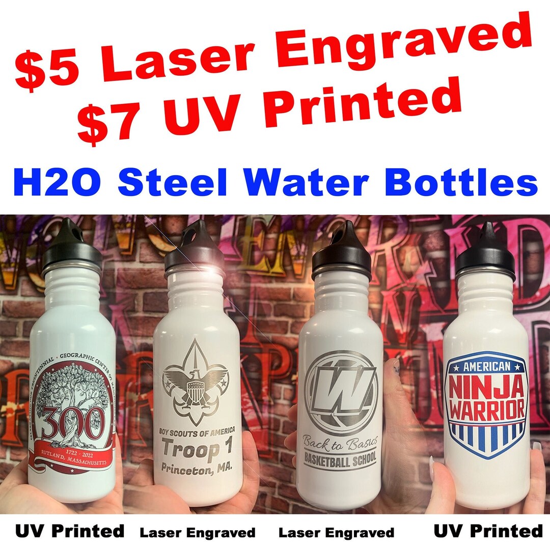 Custom Engraved Stainless Steel Water Bottle, Personalized Gift - Etsy