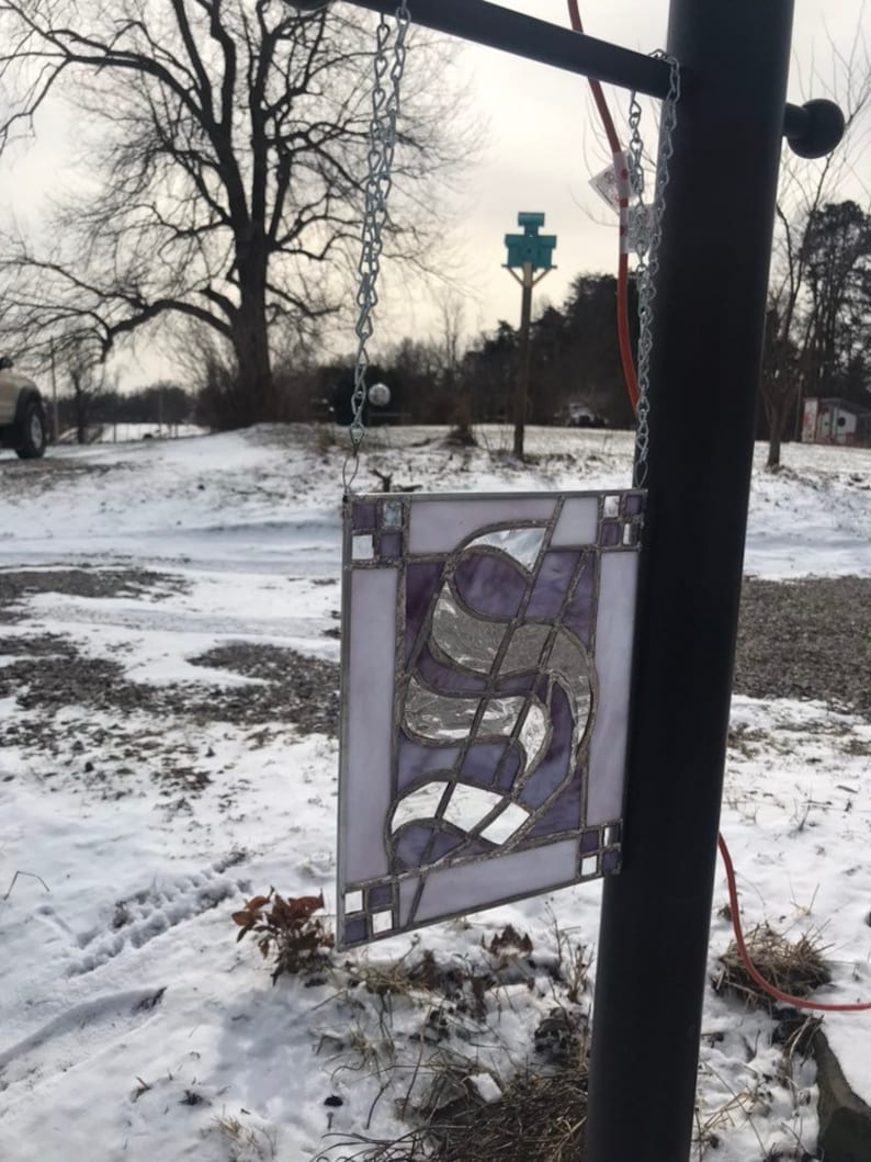 Stained-Glass Monogram S