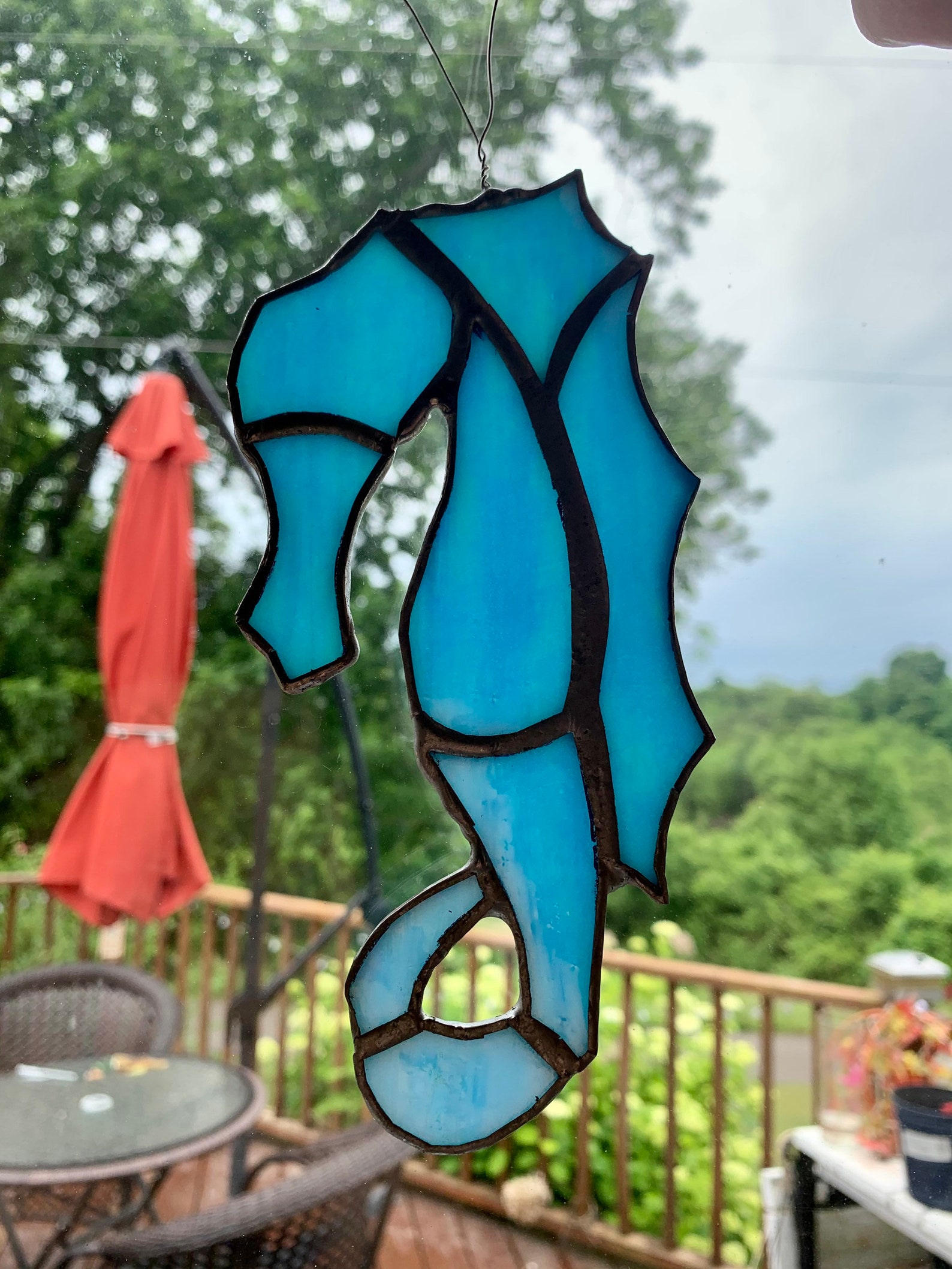Stained Glass Seahorse Etsy