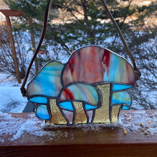 Stained Glass Mushroom Etsy