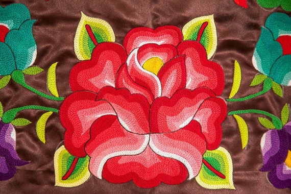 Huipil bordado de Oaxaca: blusa de tehuana hecha por artesanos - Etsy España Huipil bordado de Oaxaca: blusa de tehuana hecha por artesanos - Etsy España