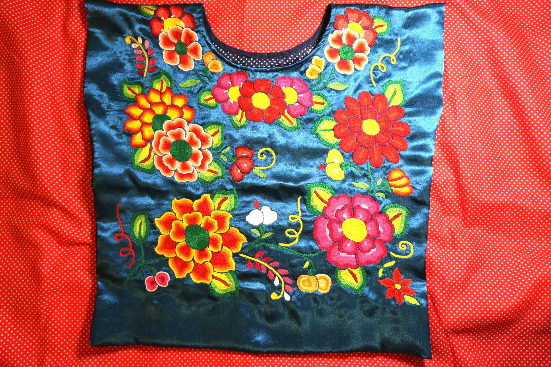 blusas mexicanas con flores