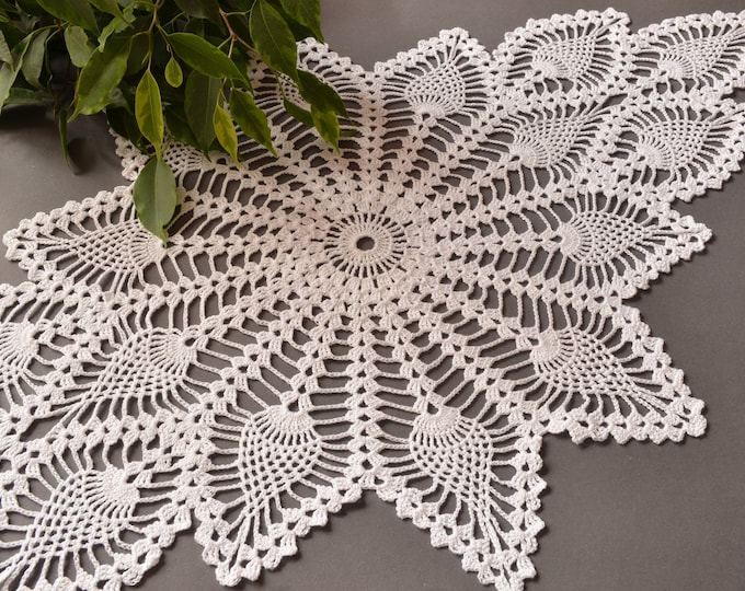 New Handmade Crochet Tablecloth Etsy