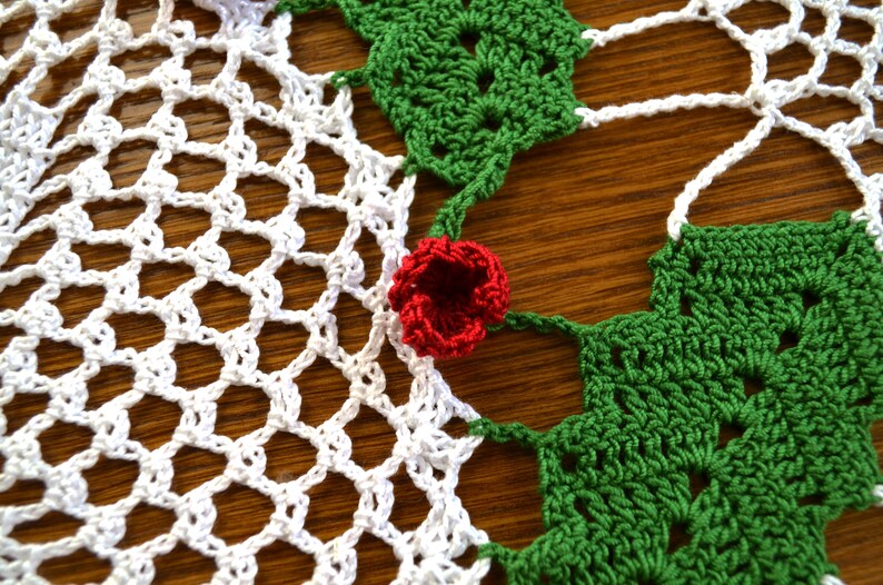 Crochet Christmas Tablecloth Etsy