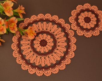 Crochet Doilies Set (two)