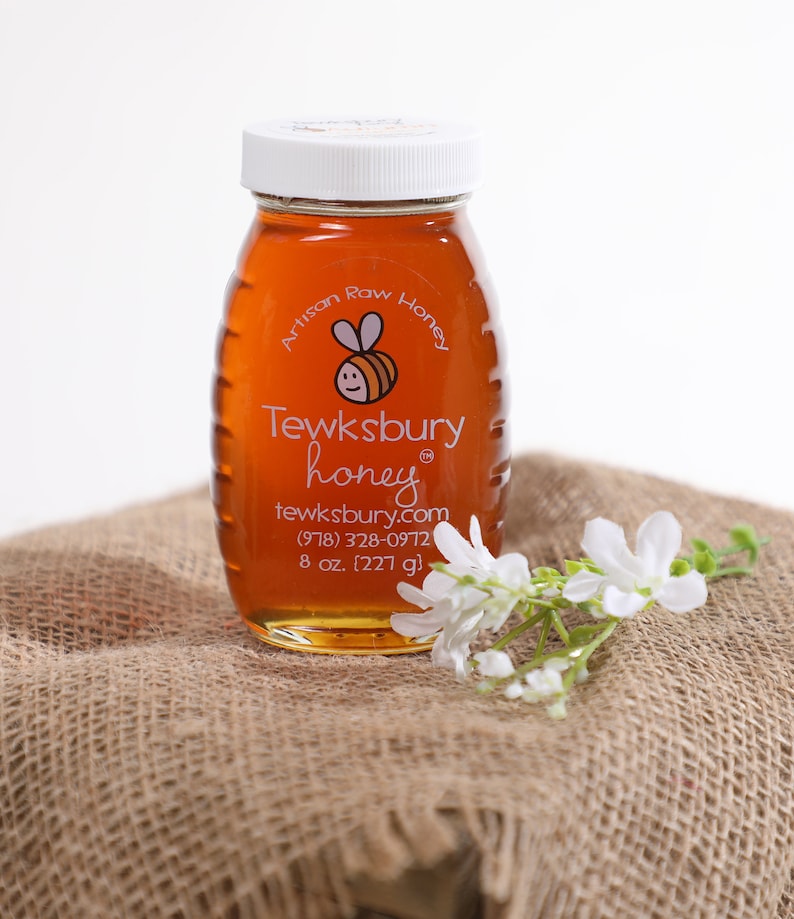 Artisan Raw Honey 8 oz. Jar Pure All Natural Honey From our Hives to your Home image 2