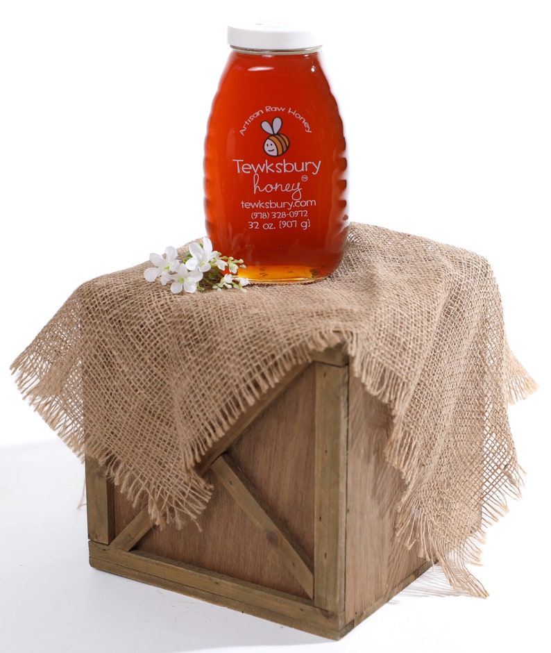 Frasco de 907 g (32 oz) de miel pura y natural, directamente de nuestras colmenas a su hogar. imagen 2