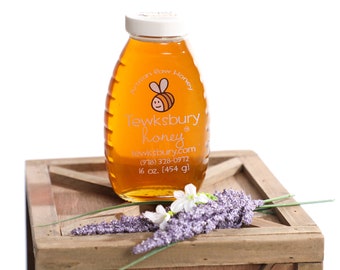 Artisan Raw Honey 16 oz. Jar Pure All Natural Honey From our Hives to your Home