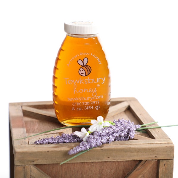 Artisan Raw Honey 16 oz. Jar Pure All Natural Honey From our Hives to your Home