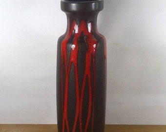 Vintage Mid Century 1960's Scheurich West Germany Fat Lava Vase – 200-28