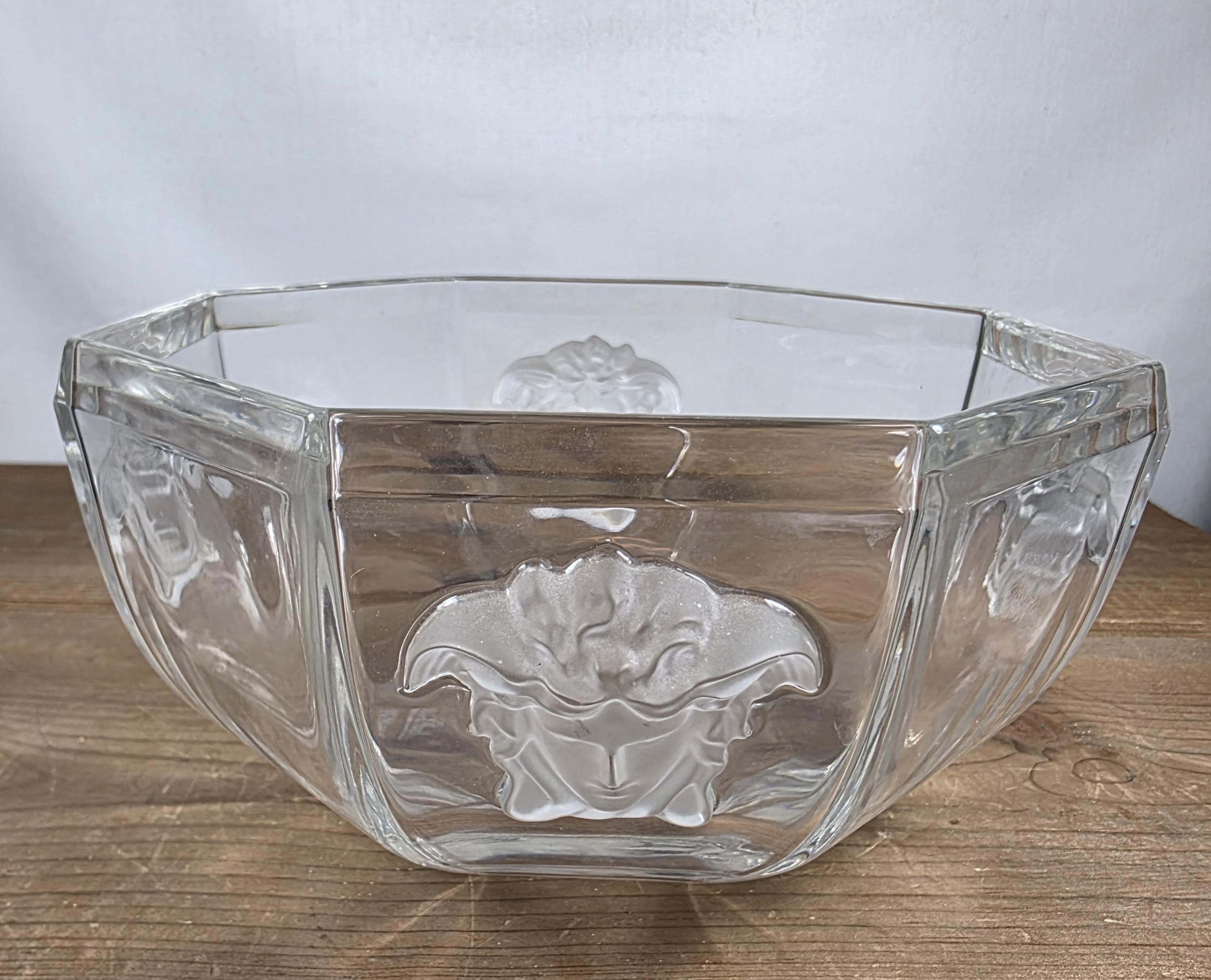 Vintage 1995 Rosenthal Octagonal VERSACE Medusa Lumiere Crystal