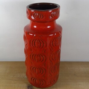 Mid Century Vintage Scheurich West Germany Red Onion Pattern