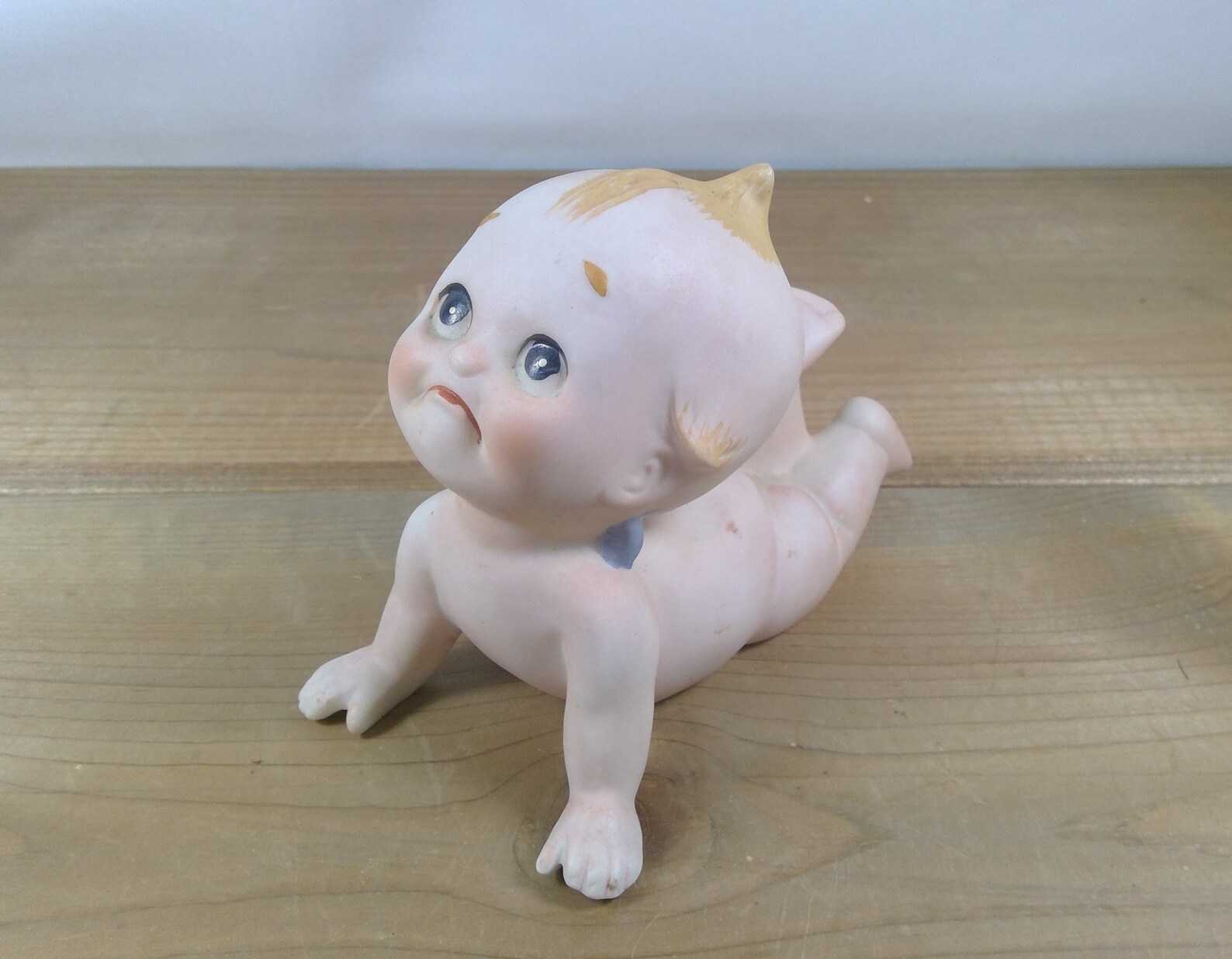 Adorable Vintage Porcelain Bisque Kewpie Baby Doll Lying Down Etsy