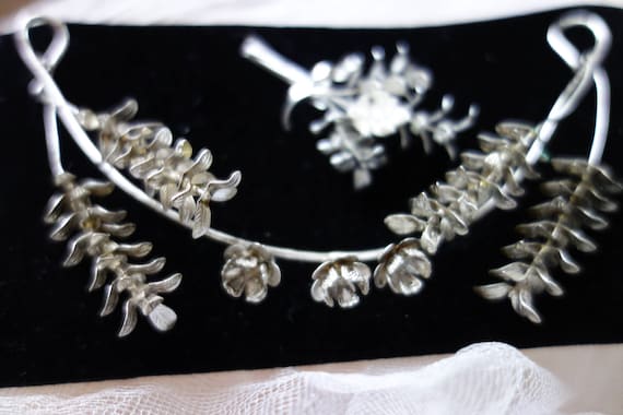Tiara-BRIDAL JEWELRY-Silver wedding jewelry-Tiara… - image 3