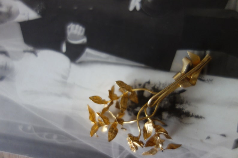 Antique bridal jewellery-TIARA-DIADEM gold crown-1 bouquets and 1 myrtle crowns-without decoration subset not for sale