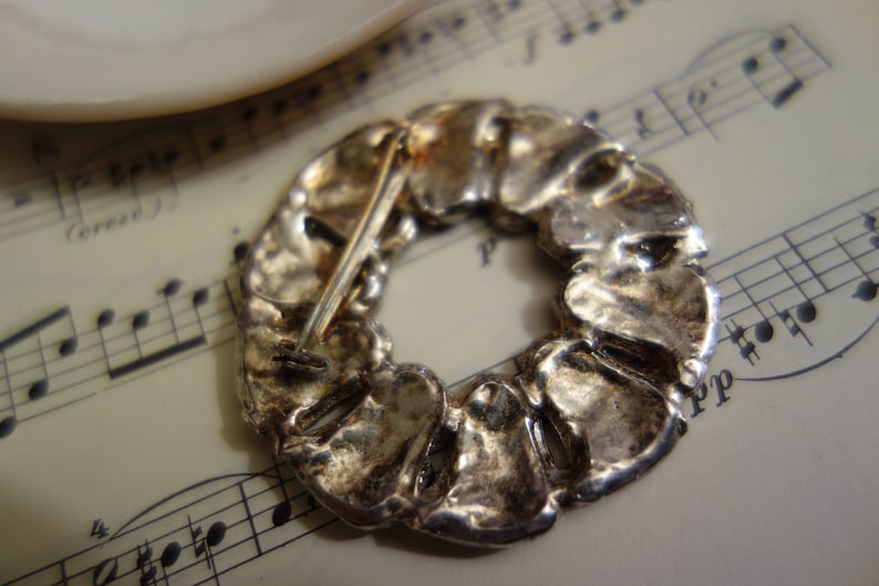 Costume Jewellery beautiful old silver Brosche-vintage Jewellery-something TO the wedding Retro-costume jewellery ALTES Trachtenbrooch