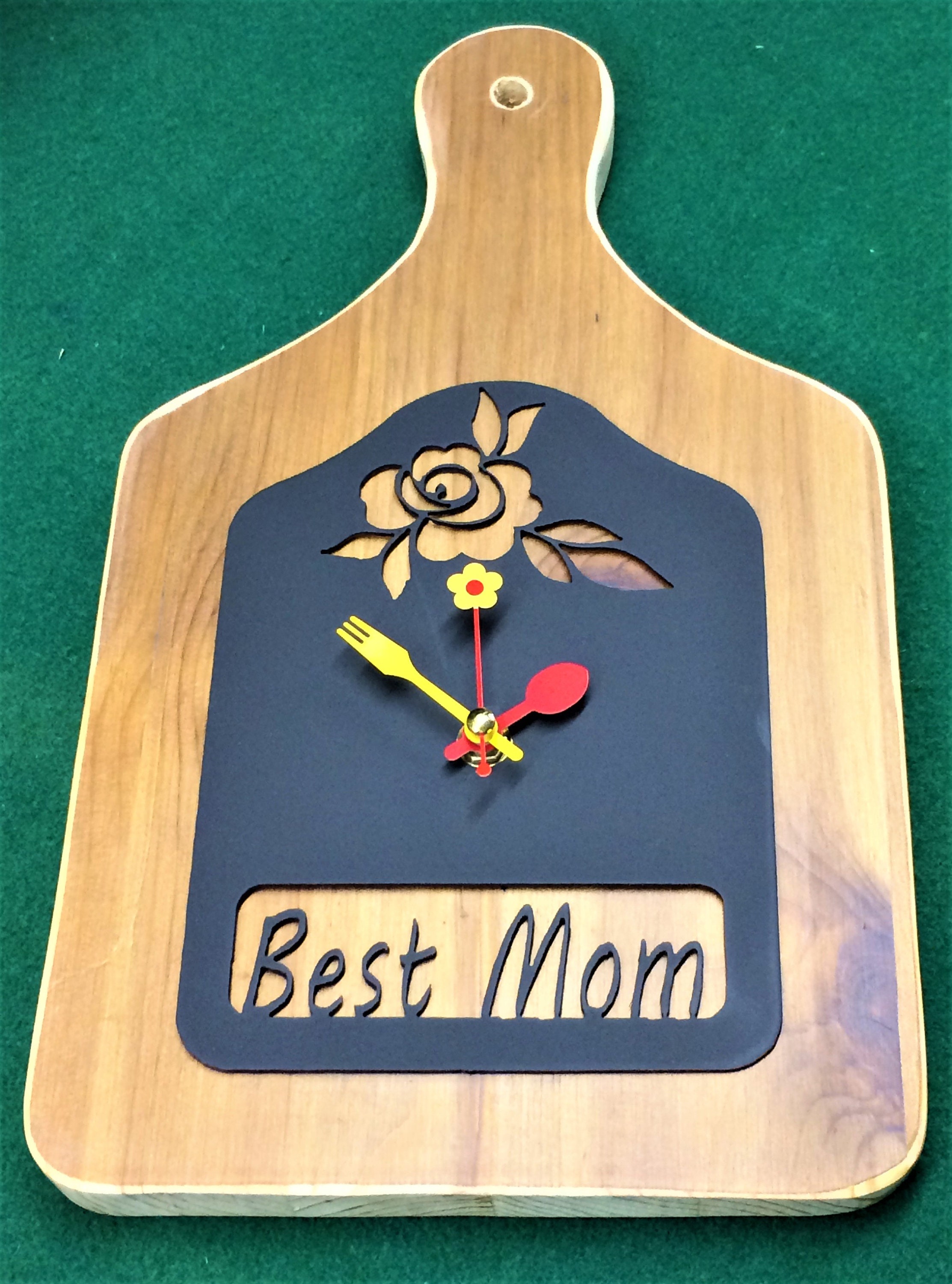8 X 14 Cutting Board Clock YOUR TEXT or Etsy UK
