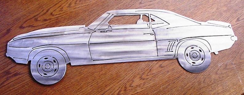 24 1969 Chevy Camaro Metal Art Cutout Handmade in the - Etsy