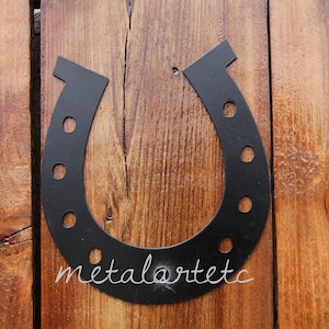 6 &quot;Horseshoe Life Size Cut out of Metal Wild West/Cowboy Theme Metal Art Wall Decor