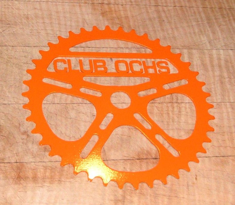 8 Bike Sprocket W/your TEXT in Real Steel Personalized Etsy