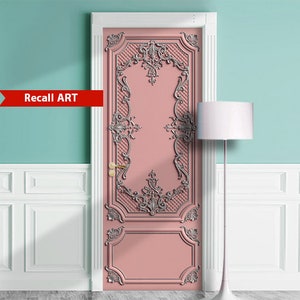 Door Mural - Crema Classic door. Decal for Window, Wall, Fridge, Sticker, Peel and Stick poster, Self-adhesive Decal, Wrap, Cling.