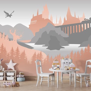 Wizards Castle - Removable Wall Mural, Peel and Stick Decal, Nursery D –  Pulaton stickers and posters