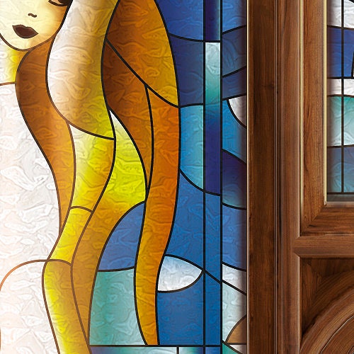 Magic Mermaid - Door Mural, Cover, Window Film Door Cover